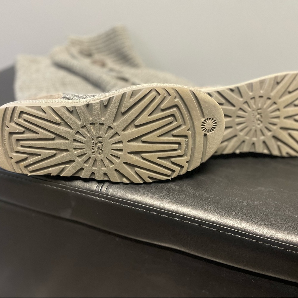 UGG Charcoal Knit Button Boots - Picture 9 of 16